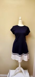 NWT navy and white t-shirt dress